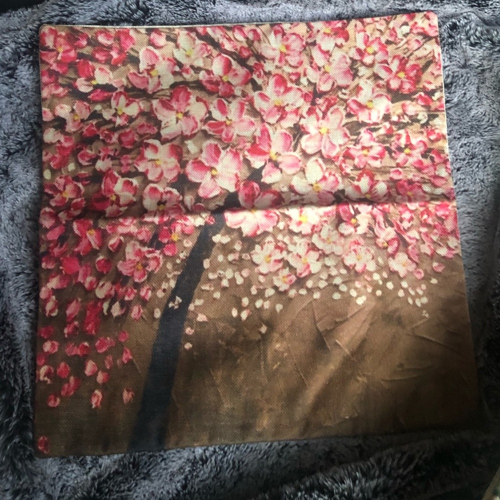 Cherry blossom pillow case